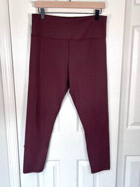 Zoya Active Textured Leggings Maroon Size 14-16